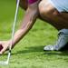 The initials "CW" on Caleb Wittig's golfball during the Ann Arbor City Golf Championship on Sunday, July 21. Daniel Brenner I AnnArbor.com
